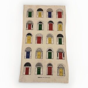 Clover Rua Ireland Georgian Doors Study Linen‎ Tea Towel